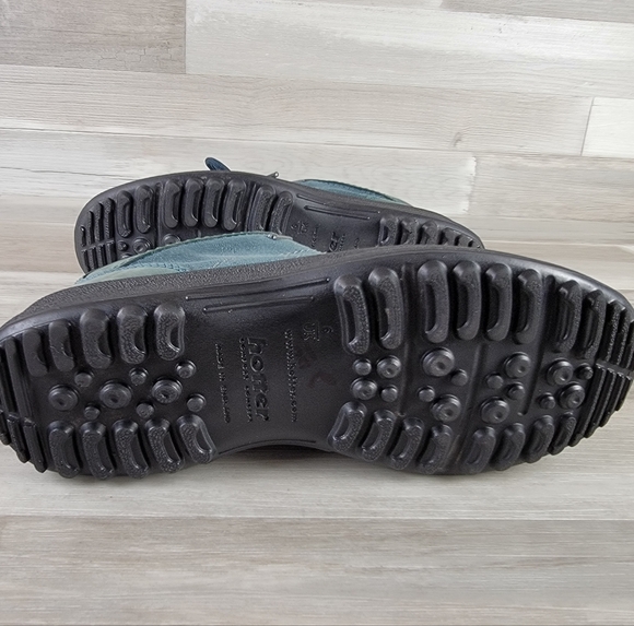 Hotter Goretex Blue Green Suede Leather Lace-Up Shoes Women's 8 - Picture 10 of 16